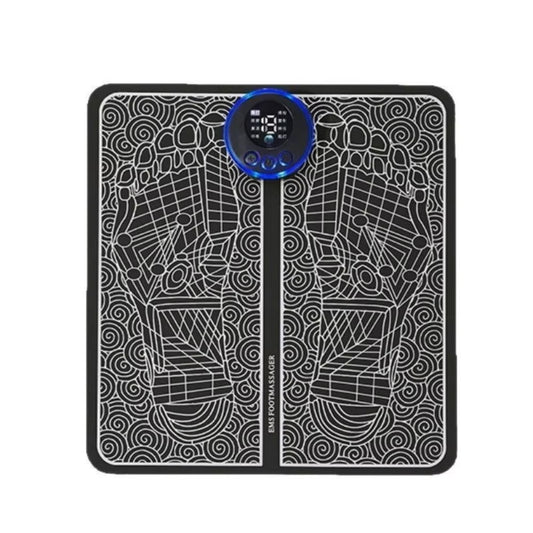 EMS Foot Massager with Remote Control Relaxation Pads Electric Massag Tool to Relieve Sore Feet Cramps Ankle Sprain Swollen Feet