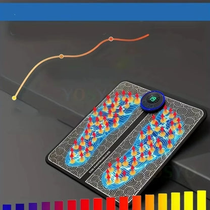 EMS Foot Massager with Remote Control Relaxation Pads Electric Massag Tool to Relieve Sore Feet Cramps Ankle Sprain Swollen Feet